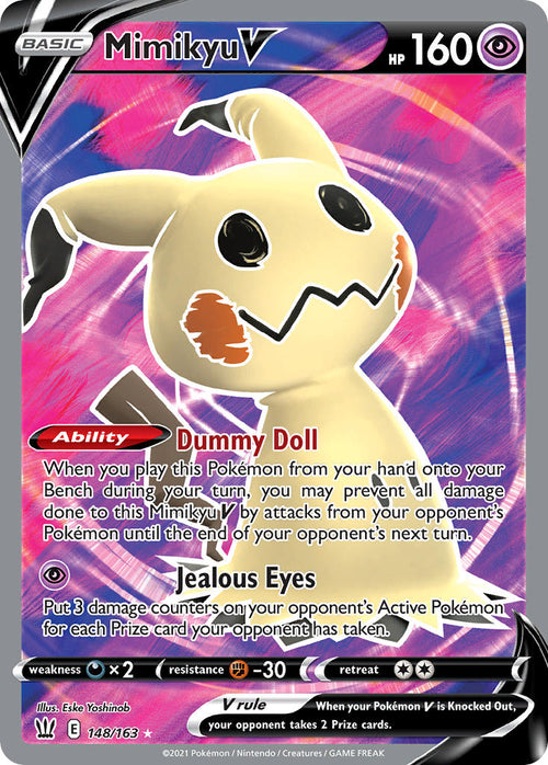 Mimikyu V - 148/163 - Ultra Rare - Battle Styles