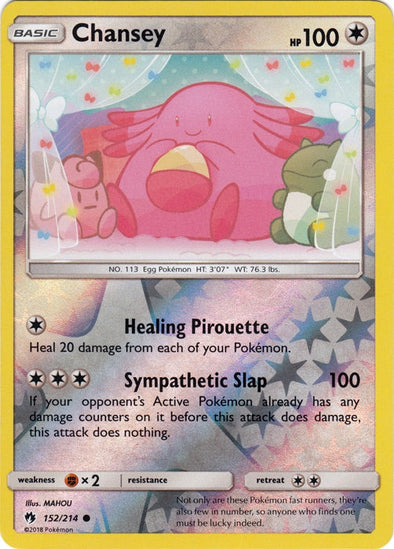 Chansey - 152/214 - Reverse Holo - Lost Thunder