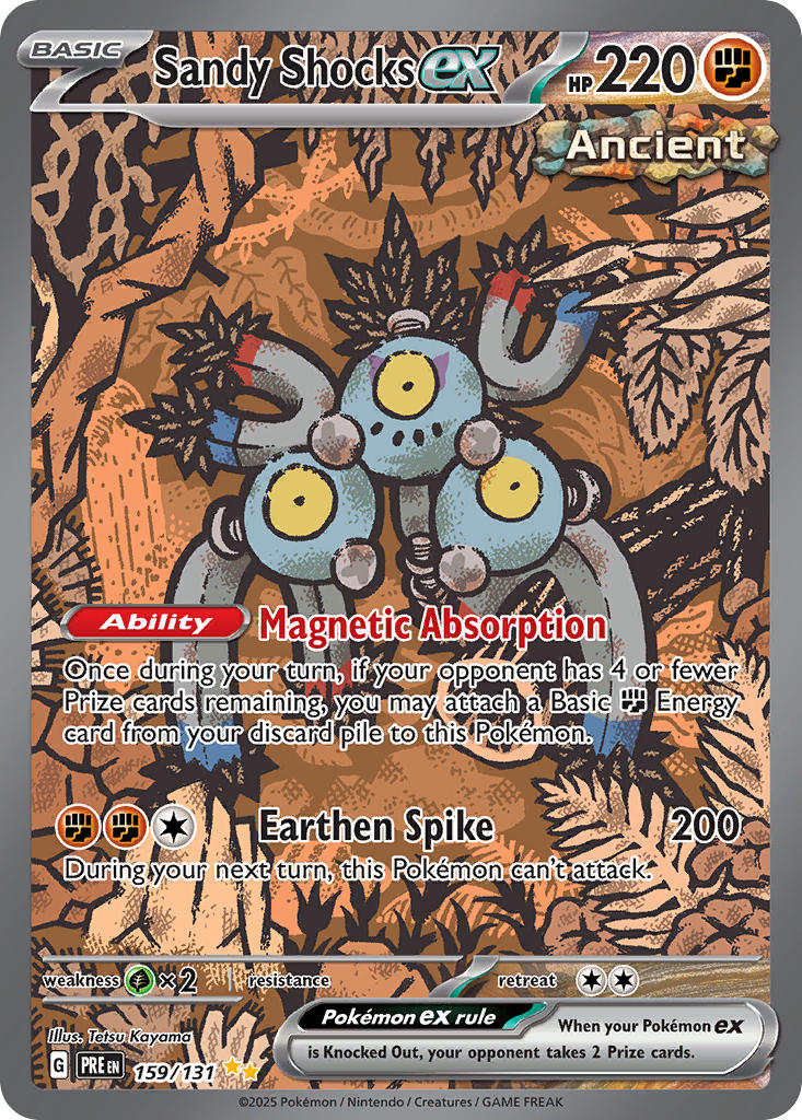 Sandy Shocks ex - 159/131 - Special Illustration Rare - Prismatic Evolutions