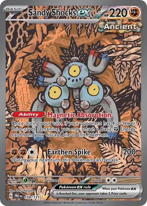 Sandy Shocks ex - 159/131 - Special Illustration Rare - Prismatic Evolutions