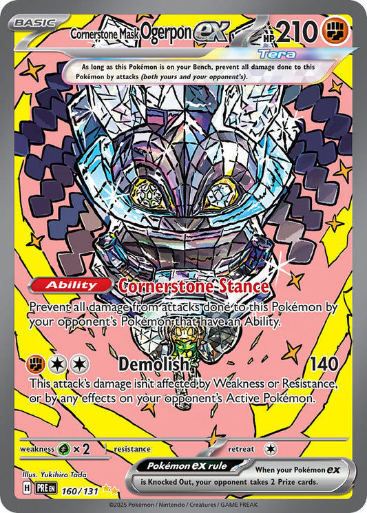 Cornerstone Mask Ogerpon ex - 160/131 - Special Illustration Rare - Prismatic Evolutions
