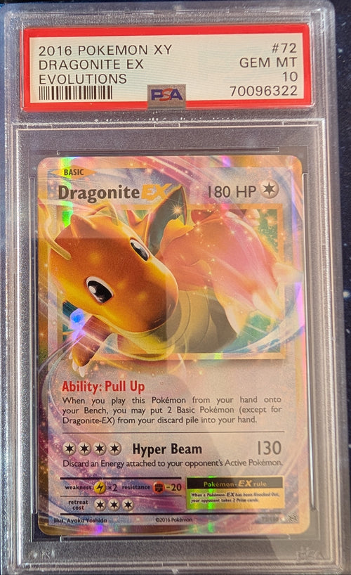 Dragonite EX 72/108 PSA 10