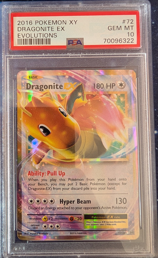 Dragonite EX 72/108 PSA 10