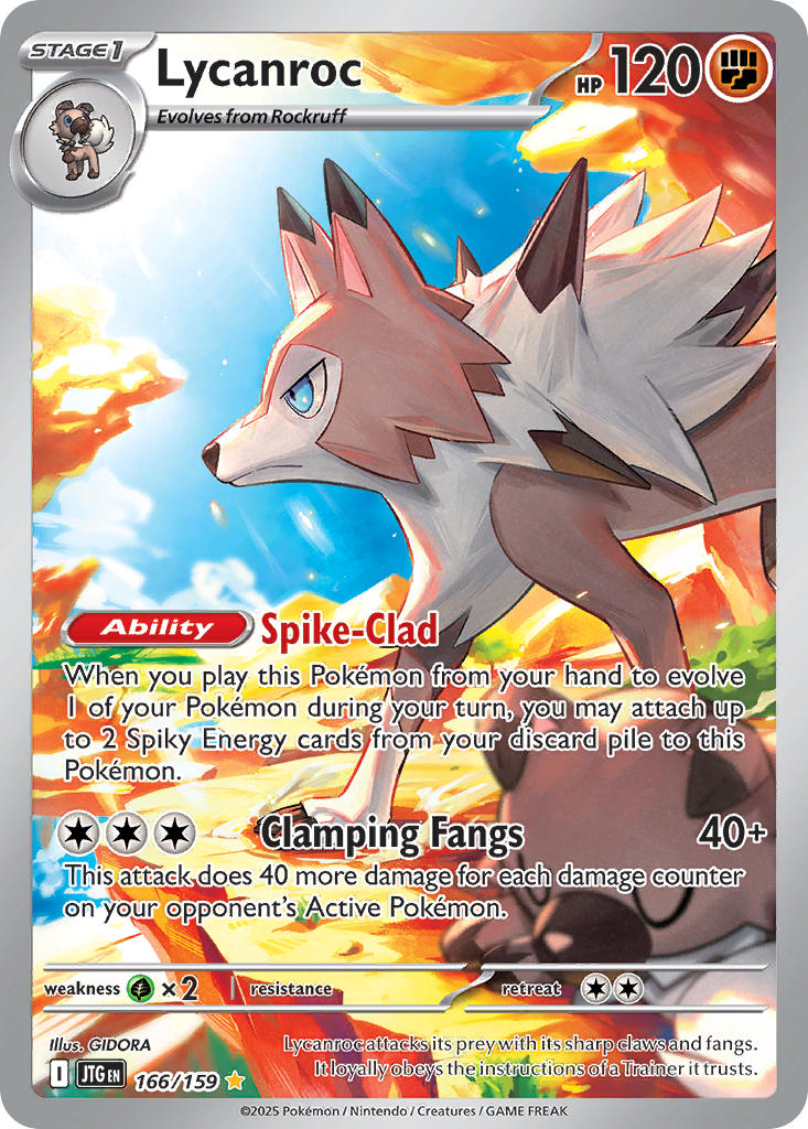 Lycanroc - 166/159 - Illustration Rare - Journey Together