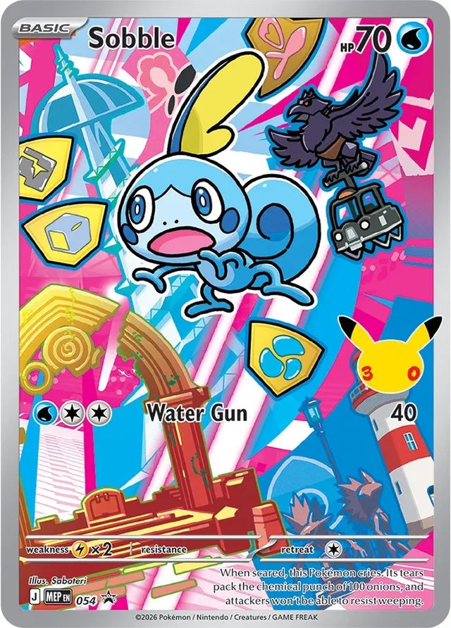 Sobble - 54 - Trading Card - MEP Black Star Promo