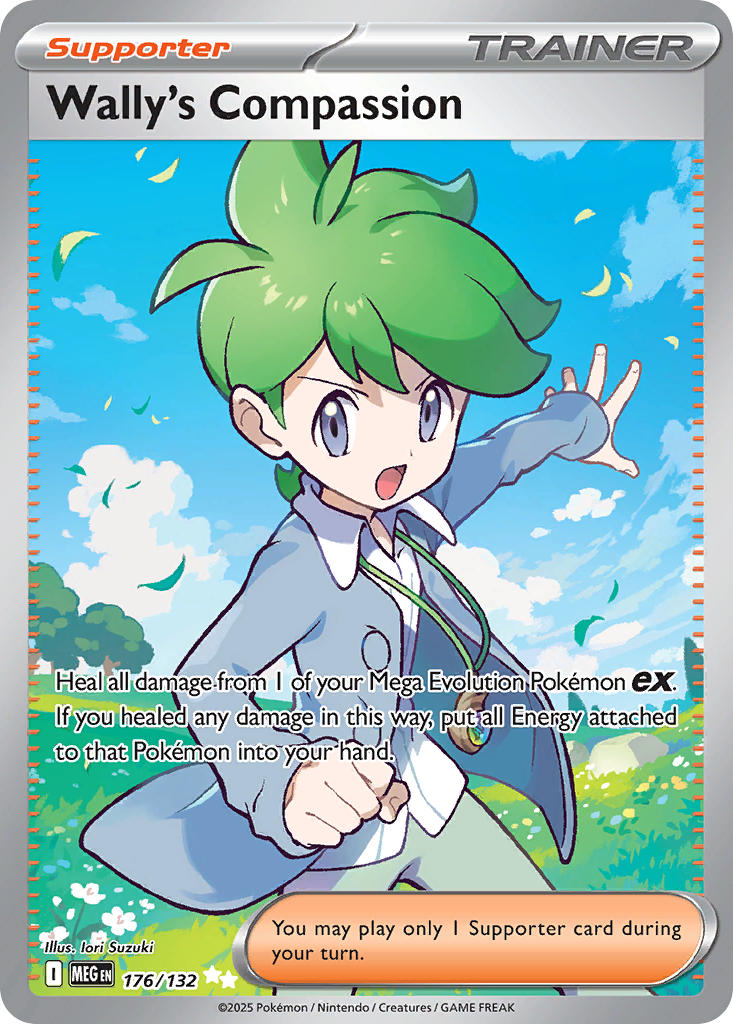 Wally's Compassion - 176/132 - Ultra Rare - Mega Evolution