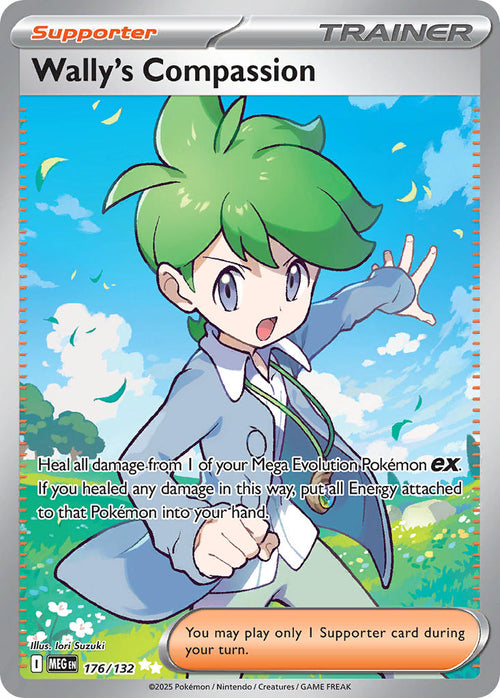 Wally's Compassion - 176/132 - Ultra Rare - Mega Evolution