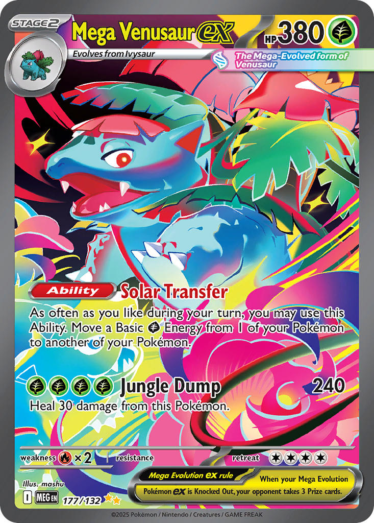 Mega Venusaur ex - 177/132 - Special Illustration Rare - Mega Evolution