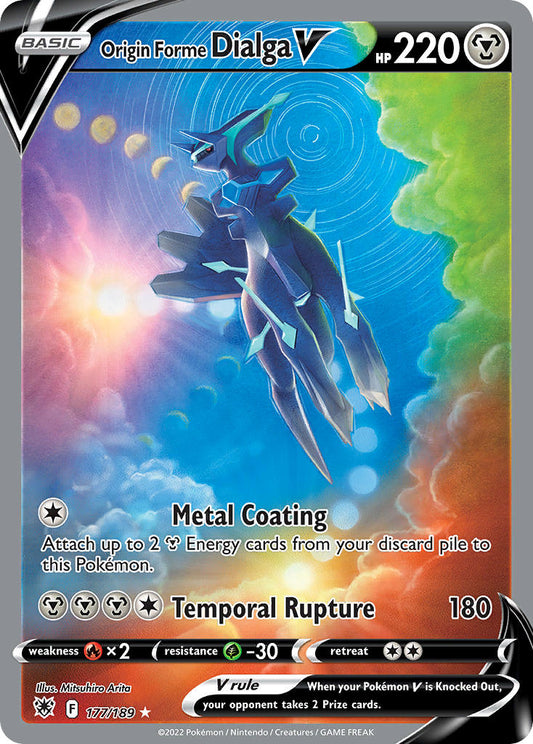 Origin Forme Dialga V (Alternate Full Art) - 177/189 - Ultra Rare - Astral Radiance
