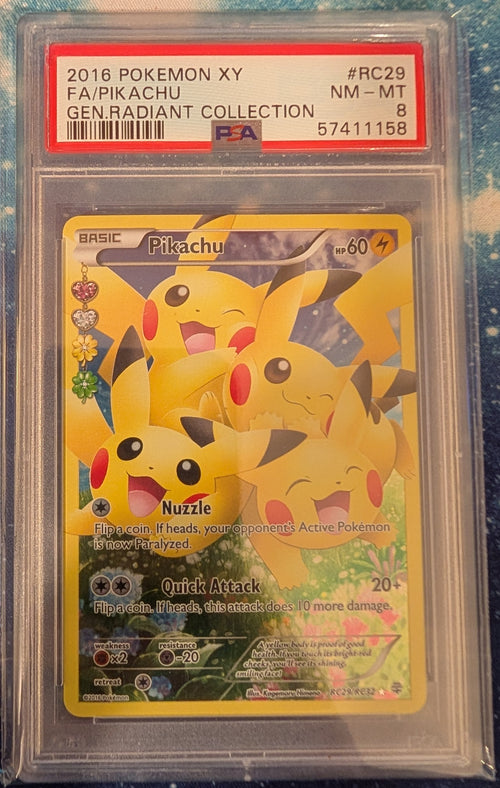 Pikachu RC29/RC32 PSA 8