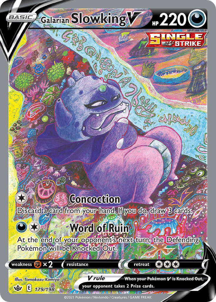 Galarian Slowking V - 179/198 - Ultra Rare - Chilling Reign