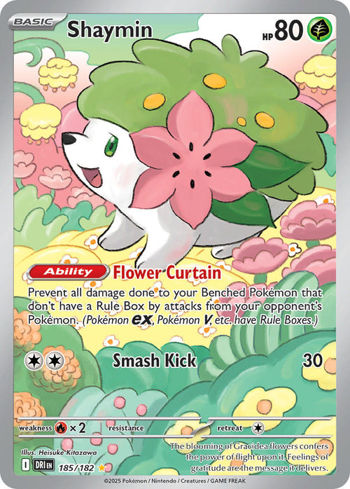 Shaymin - 185/182 - Illustration Rare - Destined Rivals
