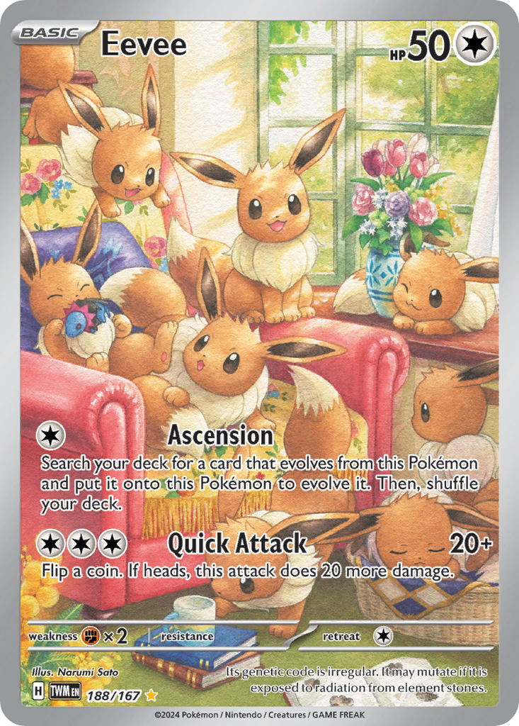 Eevee - 188/167 - Illustration Rare - Twilight Masquerade