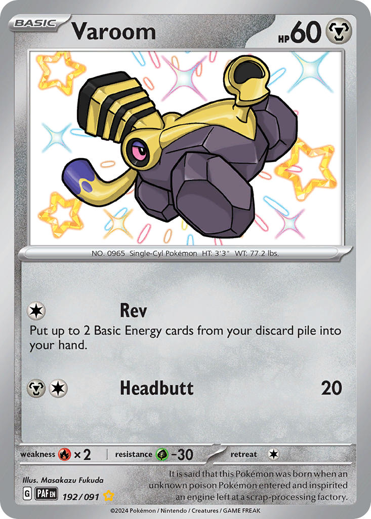 Varoom - 192/091 - Shiny Rare - Paldean Fates