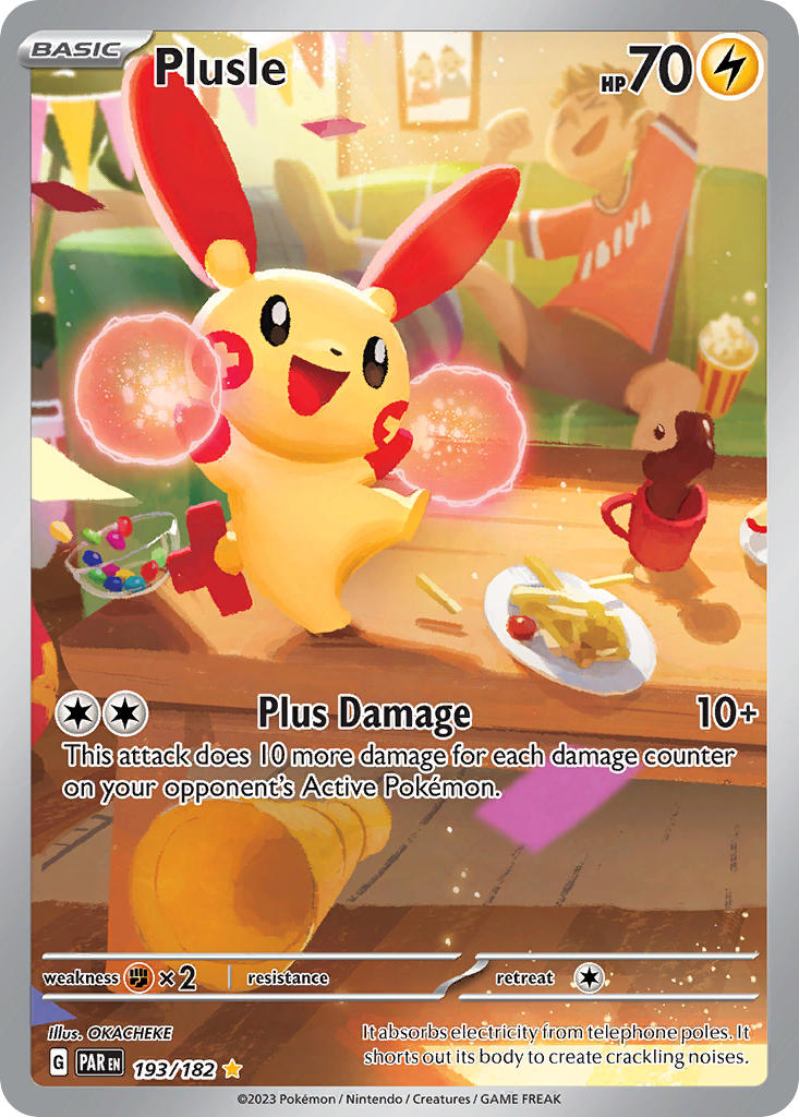 Plusle - 193/182 - Illustration Rare - Paradox Rift