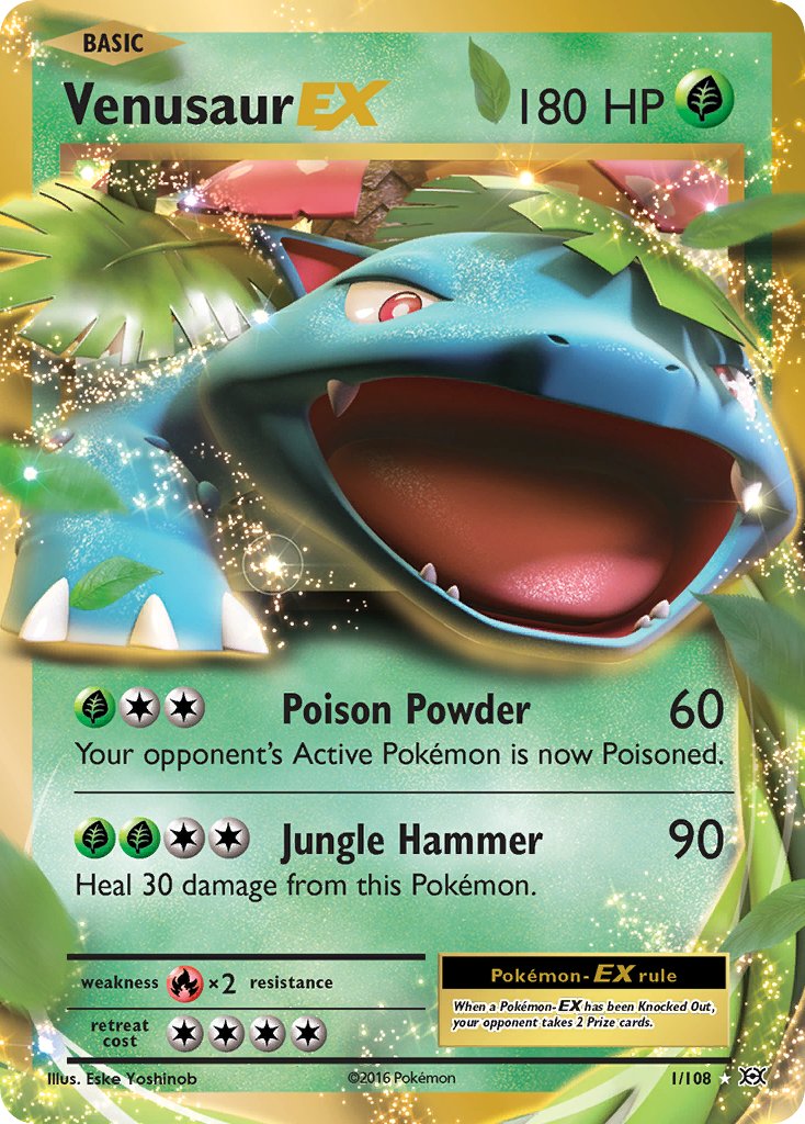 Venusaur EX - 1/108 - Ultra Rare - Evolutions