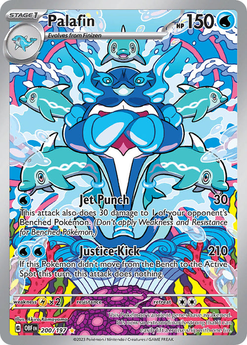 Palafin - 200/197 - Illustration Rare - Obsidian Flames