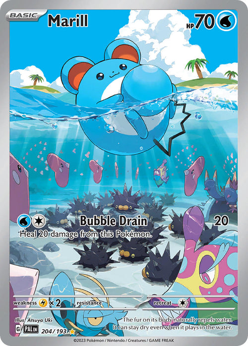 Marill - 204/193 - Illustration Rare - Paldea Evolved