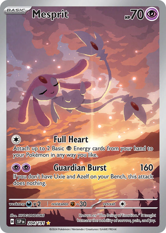 Mesprit - 204/191 - Illustration Rare - Surging Sparks