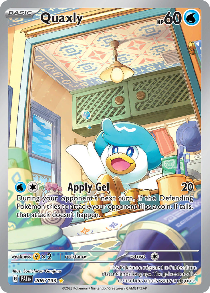 Quaxly - 206/193 - Illustration Rare - Paldea Evolved