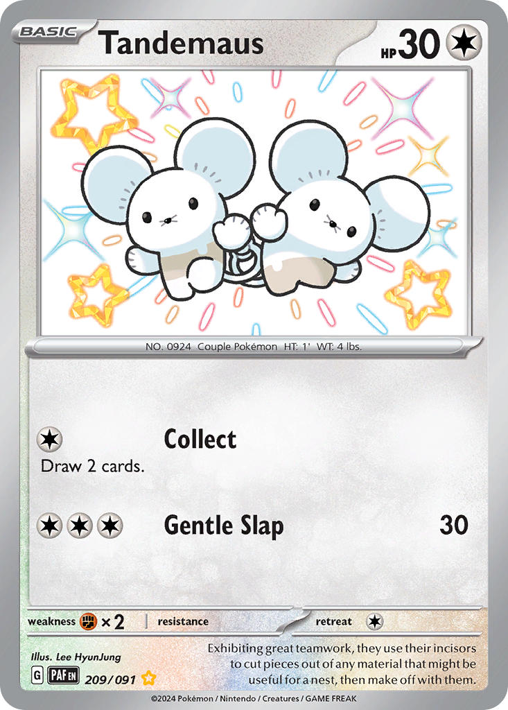 Tandemaus - 209/091 - Shiny Rare - Paldean Fates