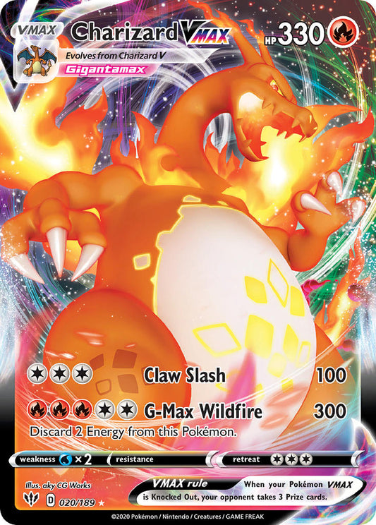 Charizard VMAX - 020/189 - Ultra Rare - Darkness Ablaze