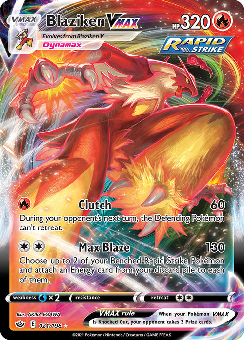 Blaziken VMAX - 021/198 - Ultra Rare - Chilling Reign