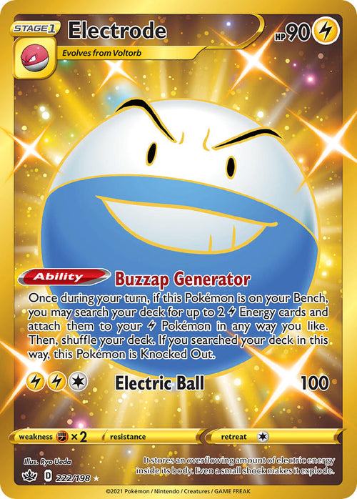 Electrode - 222/198 - Secret Rare - Chilling Reign