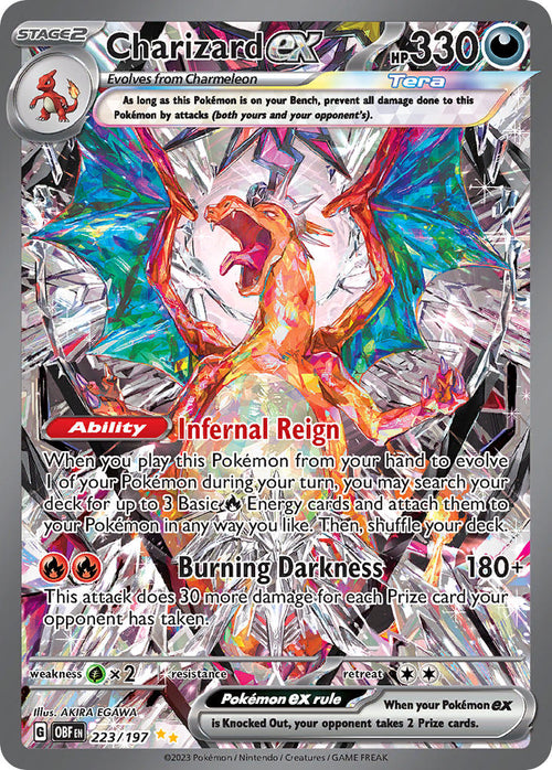 Charizard ex - 223/197 - Special Illustration Rare - Obsidian Flames