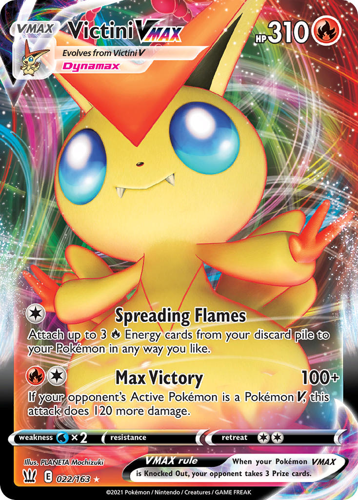 Victini VMAX - 022/163 - Ultra Rare - Battle Styles