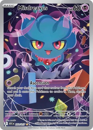 Misdreavus - 233/217 - Illustration Rare - Ascended Heroes