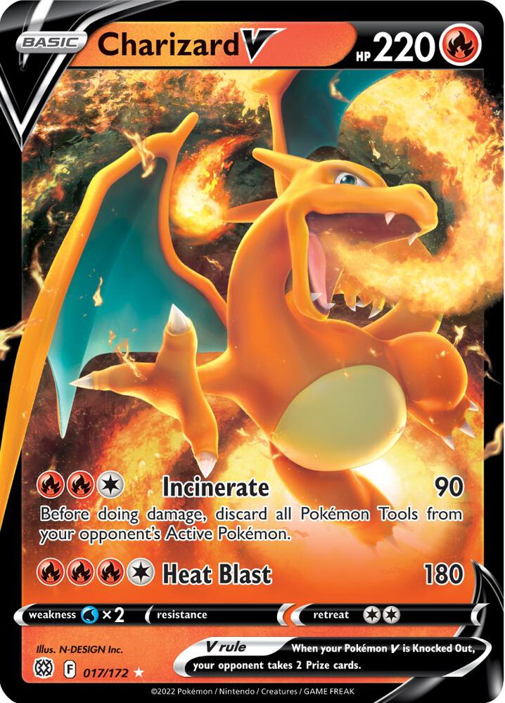 Charizard V - 017/172 - Ultra Rare - Brilliant Stars