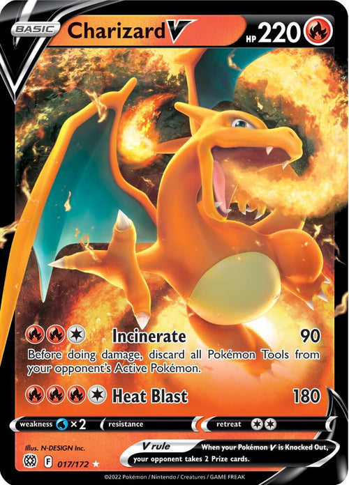 Charizard V - 017/172 - Ultra Rare - Brilliant Stars