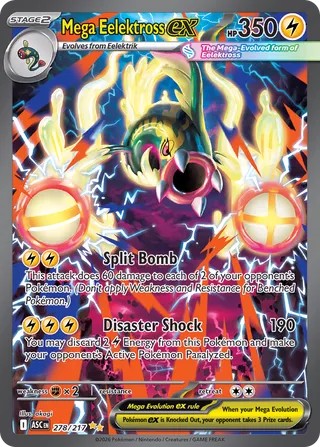 Mega Eelektross ex - 278/217 - Special Illustration Rare - Ascended Heroes