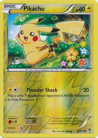 Pikachu - 27/111 - Reverse Holo - Furious Fists