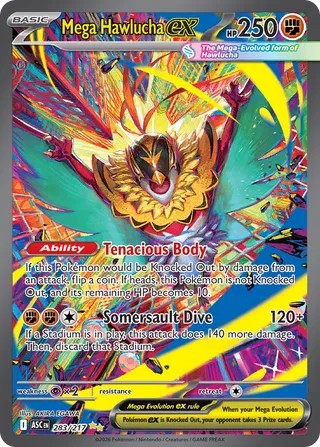 Mega Hawlucha ex - 283/217 - Special Illustration Rare - Ascended Heroes