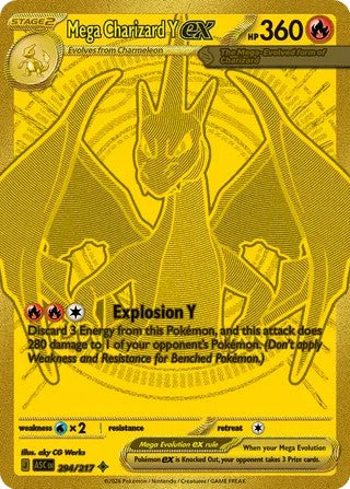 Mega Charizard Y ex - 294/217 - Mega Hyper Rare - Ascended Heroes