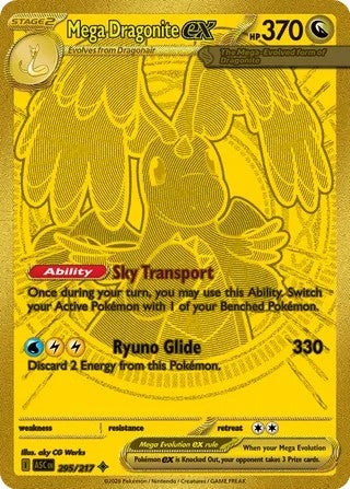 Mega Dragonite ex - 295/217 - Mega Hyper Rare - Ascended Heroes