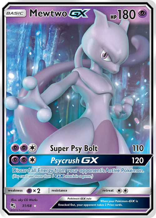 Mewtwo GX - 31/68 - Ultra Rare - Hidden Fates