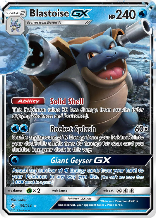 Blastoise GX - 35/214 - Ultra Rare - Unbroken Bonds