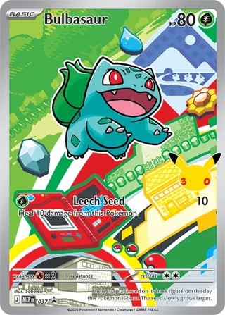 Bulbasaur - 37 - Trading Card - MEP Black Star Promo