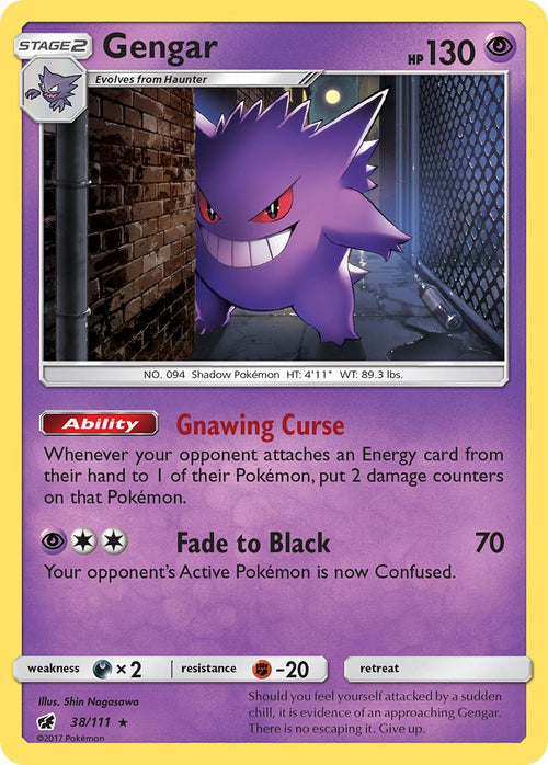 Gengar - 38/111 - Holo - Crimson Invasion