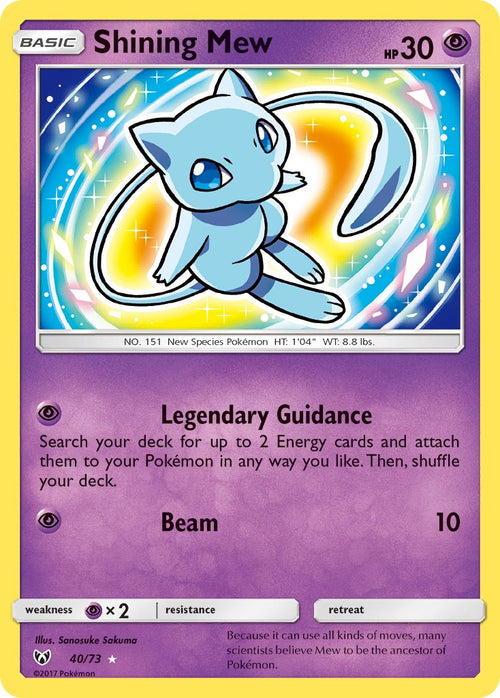 Shining Mew - 40/73 - Holo - Shining Legends