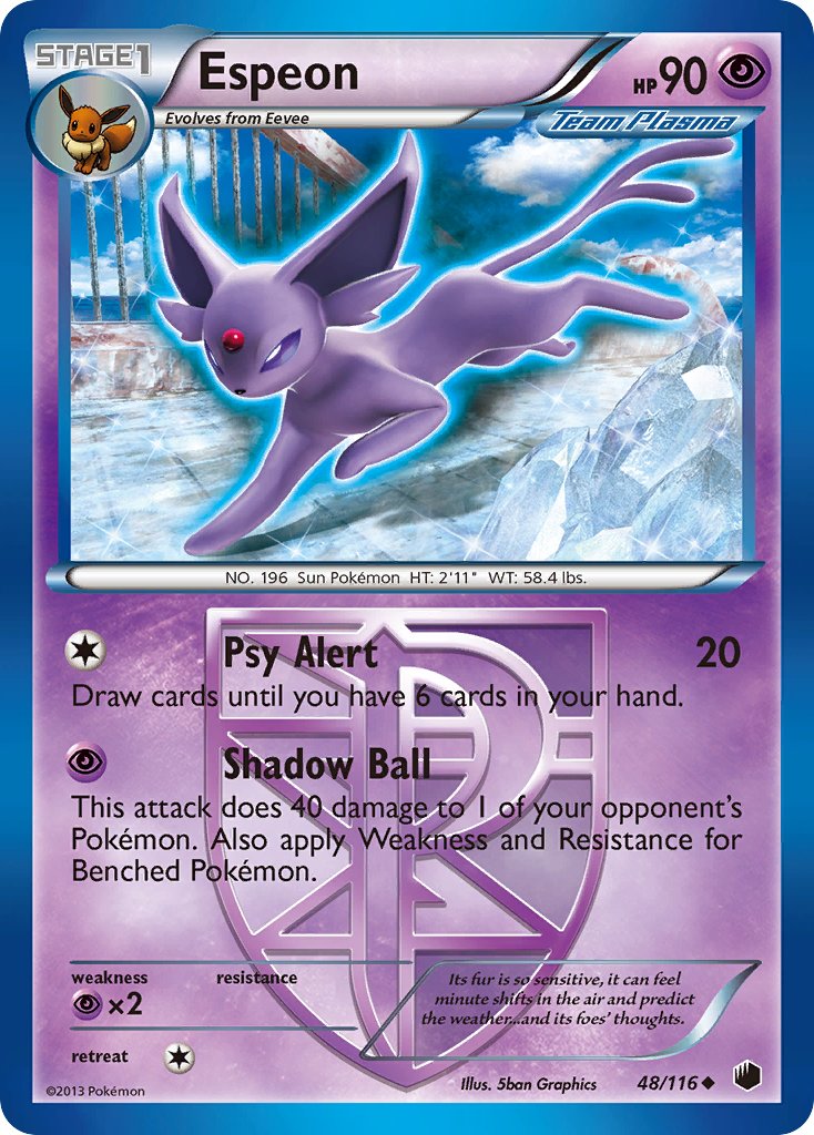 Espeon - 48/116 - Uncommon - Plasma Freeze