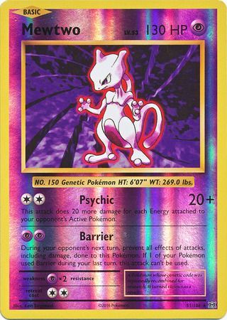 Mewtwo - 51/108 - Reverse Holo - Evolutions