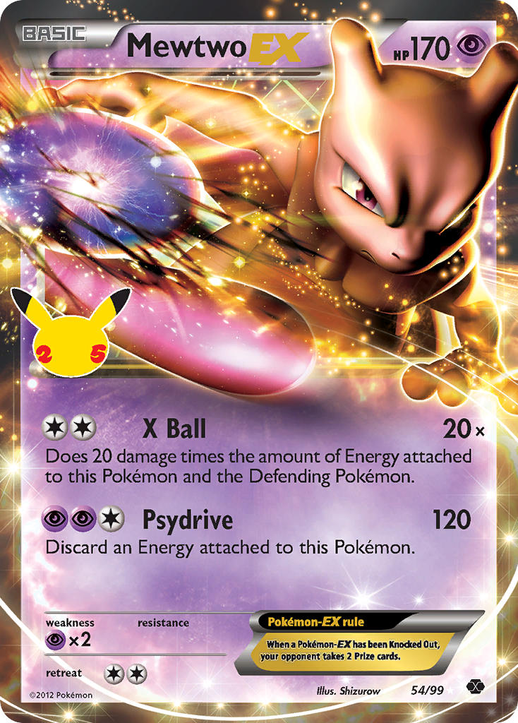 Mewtwo EX - 54/99 - Classic Collection - Celebrations