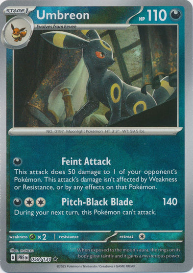Umbreon (Poke Ball Pattern) - 059/131 - Rare - Prismatic Evolutions