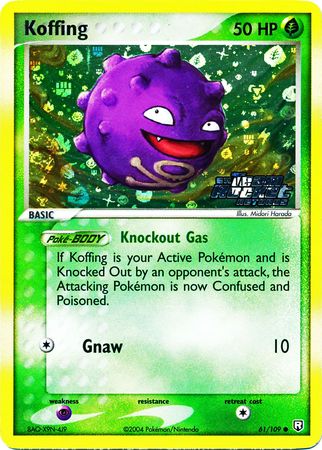Koffing - 61/109 - Reverse Holo - EX Team Rocket Returns