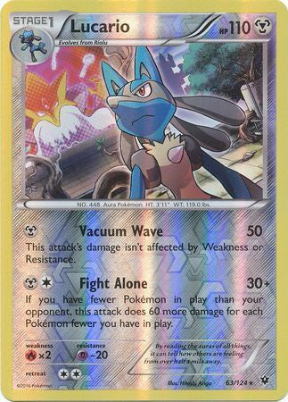 Lucario - 63/124 - Reverse Holo - Fates Collide