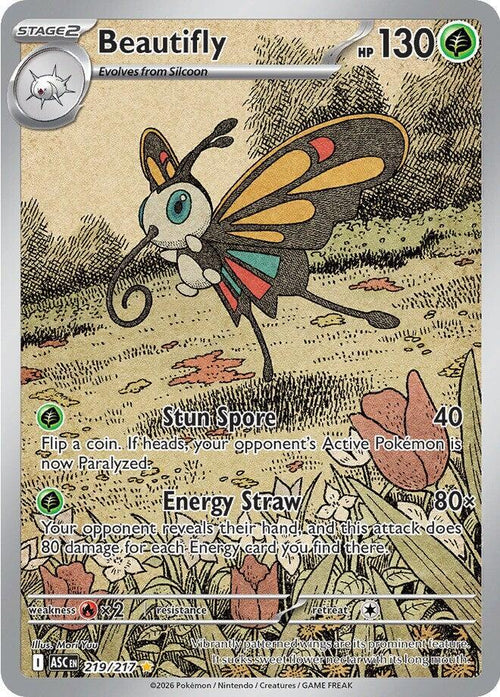 Beautifly - 219/217 - Illustration Rare - Ascended Heroes